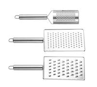 ARTIBETTER 3 Pièces Râpe à Légumes et Fromage Inox Multifonction avec Manches Antidérapants Râpe Fine et Grosse pour Gingembre Pommes de Terre Carottes et Légumes Variés Ustensile de Cuisine