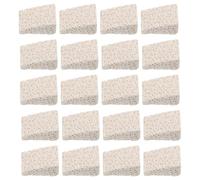 ARTIBETTER 30 Pièces Kiln Wire Insulator Pads Aluminium Oxide Ceramic Furnace Element Mounting Mat Electric Kiln Accessories Stable Heat Conductivity Replacement