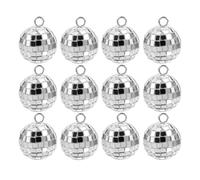Artibetter 30pièces Charms Boules Disco Vintage pour Fabrication Bijoux DIY Pendentifs Miroir Accessoires Années pour Bracelets Clés Colliers