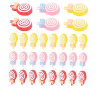 Artibetter 30pièces Charms Résine Forme De Sucette Décorations Kawaii Pour Accessoires De Téléphone Et Artisanat Pour Scrapbooking Et Créations Manuelles