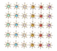Artibetter 30pièces Lot De Breloques De Fleurs Alliage Mini Pendentifs Pour Bijoux Diy Accessoires De Fabrication De Boucles Oreilles
