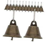 ARTIBETTER 35 pièces Clochettes Vintage pour Bricolage Décoration Noël Mariage Suspendre Accessoires avec Crochet et Marteau