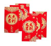 ARTIBETTER 36 pièces Enveloppes Rouges Chinoises Traditionnelles pour An Lot de Modèles Enveloppes pour Décoration Festive pour Fête Printemps Économique