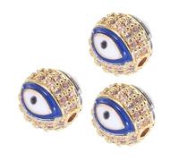 Artibetter 3Pièces Bracelet Perles Yeux Diaboliques Charme Pour Style Élégant Pour Colliers Et Bracelets DIY Décoration Unique