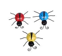 Artibetter 3pièces Décoration Set De Ornements Insectes Art Mural Coloré Pour Jardin Intérieur