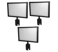 ARTIBETTER 3pièces Support de Panneau pour Barrières Cadre Horizontal Réutilisable Double Face pour Contrôle de File Affichage Rapide pour Gestion de Foule Aéroport et Sécurité