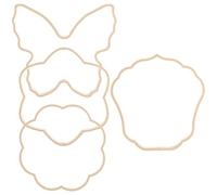 Artibetter 4 Cadres pour Éventails Chinois DIY, Cadres en Plastique Rigide 4 Pièces, Accessoires pour Décoration Mariage, Matériel pour Éventail Portatif