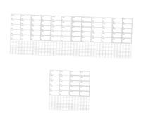 ARTIBETTER 4 ensembles Étiquettes Alimentaires Adhésives Portables Réutilisables Amovibles Lavables Hygiéniques Effaçables Pour Rangement Et Bouteilles Blanches 40 feuilles*4