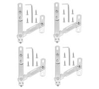 ARTIBETTER 4 Ensembles Lot de Bloqueurs de Fenêtre Acier Inoxydable Limiteur de Sécurité pour Fenêtres Coulissantes Battant Dispositif de Contrôle Ouverture Protection Garçon Fille et Maison