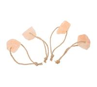 Artibetter 4 pièces Bloc de Sel à Lécher pour Bétail et Chevaux Minéral Naturel Résistant Aux Intempéries Favorise la Santé des Animaux comme Cerfs et Bovins Facile à Installer et Utiliser