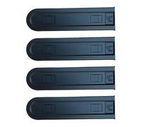 Artibetter 4 Pièces Cache-chaîne en Plastique PE Noir pour Guide de Tronçonneuse, Manchon de Sécurité Installation Rapide, Protège la Chaîne et Dévie Les Débris Lors des Sessions de Sciage