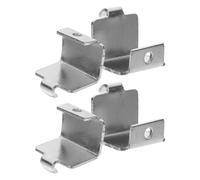 Artibetter 4 Pièces Crochets en Acier Inoxydable Argentés Clips pour Étagères de Réfrigérateur et Congélateur, Support Sécurisé et Remplacement pour Balconnet Frigo