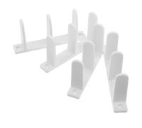 ARTIBETTER 4 Pièces Ensemble de rails de l'armoire Guide de fond de porte coulissante guide à rouleaux pour porte de grange kit coulissant de grange guidage au sol Plastique Noir