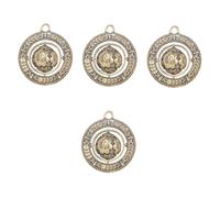 Artibetter 4 Pièces Pendentif Laiton Vintage pour Porte Clés Accessoire de Décoration Feng Shui Élégant pour Sac Bracelet Collier