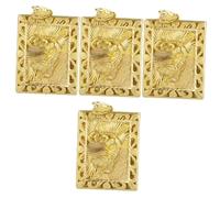 Artibetter 4 Pièces Pendentif petit métier de tigre breloque collier tigre décor rétro tigre suspendu décoratif tigre antique pendentif tigre breloque tigre décorative laiton