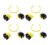ARTIBETTER 4 Pièces Serrage-tête Abeille Flou Jaune en Polyester, Accessoire de Costume Polyvalent pour Fête de Pâques et Réunions Familiales, Amusant et Interactif pour Garçon et Filles