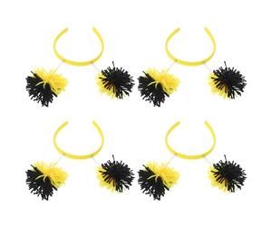 ARTIBETTER 4 Pièces Serrage-tête Abeille Flou Jaune en Polyester, Accessoire de Costume Polyvalent pour Fête de Pâques et Réunions Familiales, Amusant et Interactif pour Garçon et Filles