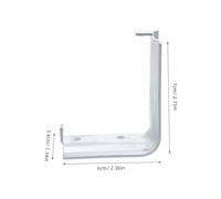 ARTIBETTER 4 pièces Support Mural Robuste pour Extincteur Crochet Double Tête Acier Antirouille Kit de Fixation Montage Sécurisé pour Usage Domestique et Commercial