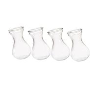Artibetter 4 Pièces Vase en Jacinthe Décorations en Cristal pour La Maison Décor Rétro Miniture Décoration Vase Hydroponique Vases À Fleurs en Jacinthe Petits Vases À Fleurs en Verre