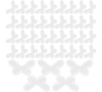 ARTIBETTER 40 Paires D'autocollants D'oreille en Silicone Blanc Ultrafin Structure Aile Stable pour Correction des Oreilles, Flexibilité Élastique, Usage Quotidien et Étude