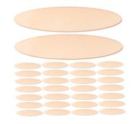 ARTIBETTER 40 Pièces Morceau De Ovale Inachevé Tranches De Découpées Artisanat En Non Copeaux De Pour L'artisanat Artisanat Du Inachevé Bricolage Kaki