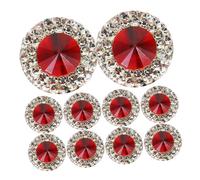 ARTIBETTER 40 pièces Strass Rouge pour Artisanat DIY Cristaux Nail Art Faciles à Appliquer Décoration Bijoux Vêtements Accessoires Créatifs