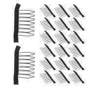 Artibetter 40 pinces à perruque : peignes en acier pour extensions de cheveux - épingles métalliques pour fixer les postiches synthétiques, les bonnets de perruque et les filets, accessoire de