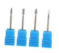 Artibetter 4pièces Perceuse à Colonne Avec Forets Pour Ongles Micro Outil Rotatif Pour Nail Art Embouts Multifonctions Têtes De Polissage Pour Manucure