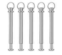 Artibetter 5 Ensembles Attache pour Éventail à Main en Métal Argenté, | Pièces de Rechange pour Axe D’éventail Pliant, Montage Facile, Usage Entretien et Créativité, Lot de Sets