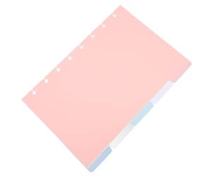 Artibetter 5 Intercalaires à Onglets en Pp 5,5x8,5 Pouces pour Classeur, Séparateurs Esthétiques Multicolores, Référence Rapide, pour Cahiers et Recherches