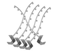 Artibetter 5 pièces Crochets Muraux pour Vêtements Organiseur Mural Antidérapant pour Boutique et Maison Rack de Suspension Léger et Résistant Design Moderne et Coloris Chaleureux