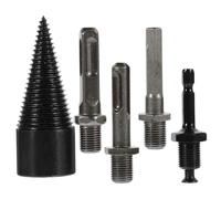 ARTIBETTER 5 Pièces Ensemble de Forets à Bois en Acier au Carbone Professionnel, Mèche pour Fendre le Bois de Chauffage, Robuste et Non Cassant, pour Camping et Activités en Plein Air