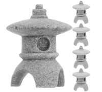Artibetter 5 Pièces Figurine de Pagode Simulée en Grès pour Aquarium et Poterie, Modélisation Réaliste et Matériau Sûr, Décoration Micro-paysagère pour Bricolage