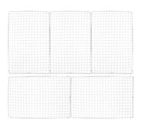 Artibetter 5 pièces Lot de Tapis de Cuisson Barbecue Maille Métallique Réutilisables Résistants Chaleur pour Repas Extérieur Camping et BBQ Anti-adhérent