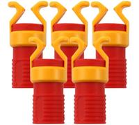 Artibetter 5 Pièces Pince à Vis Manuelle pour Menuiserie, Rouge | Abs, Diamètre de Poignée 6 à 8mm, pour Vis Courtes, Débutant, Maintien Sûr et Anti-biais