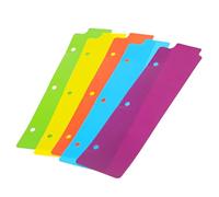 Artibetter 5 Pièces Séparateurs pour Classeur Abs Onglets Écrits, Intercalaires Perforés pour Notebook et Life Planner, Organiseurs Pratiques pour Documents et Cahiers de Notes