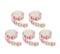 ARTIBETTER 5 Rouleaux d'Autocollants Indicateurs de Piquant à 4 Niveaux Étiquettes Rondes 25 MM pour Aliments Épicés Avertissement Alimentaire Autocollants Résistants pour Emballages