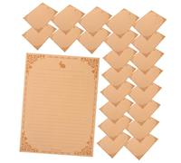 Artibetter 50 feuilles Papier à Lettres Vintage Lignées Papeterie Rétro Élégante pour et Écriture Papier Kraft Épais et Pratique pour Amateurs Écriture