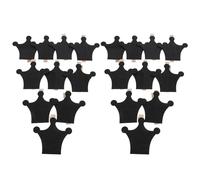 ARTIBETTER 50 Mini-tableaux Noirs à Pince en Bois de Couronne, 50 Pièces, Étiquettes Effaçables Réutilisables pour Mémos, Organisation Bureau Cuisine, Mini Pinces pour Tableau Noir, Support