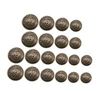 ARTIBETTER 50 Pièces Boutons Vintage Laiton Lot de Boutons de Couture pour Vêtements Accessoires Décoration Remplacement Pratique pour Costumes Chemises Sweats Chapeaux