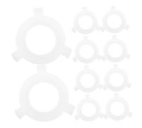 ARTIBETTER 50 Pièces Lot de Anneaux Réducteurs Blancs vers Adaptateurs Clip Douilles de Lampes Fixation Fiable pour Abat-jours de Lampes de Plafond
