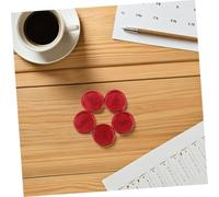 ARTIBETTER 50 Pièces Sceau de Cire Autocollant Olive Branch Rouge Étiquette Cachet Autoadhésive pour Enveloppes Mariage Invitations Cartes DIY Scrapbooking