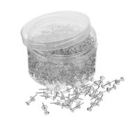 Artibetter 500 Mini Punaises Transparentes Tête Plastique, Épingles à Pouce Solides pour Tableaux de Liège, Expérience Utilisateur Facile, Adaptées pour Mémos et Notes en Milieu Scolaire