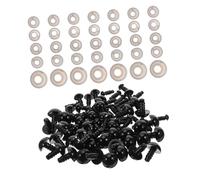 Artibetter 500 pièces Yeux de Sécurité Plastique pour Peluches Rondelles Accessoires DIY pour Poupées Marionnettes et Animaux Crochet Kit Complet pour Création de Jouets