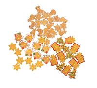 Artibetter 50pièces Décorations de Noël Résine pour Porte-clés Ornement Miniature Coiffe de Noël Accessoire de Bijoux DIY