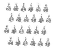 Artibetter 50pièces Lot De Pendentifs Alliage Forme De Sapin De Noël Pour Colliers Et Bracelets