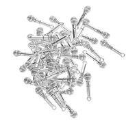 Artibetter 50pièces Mini Charms Microphone Zinc Pour Création De Bijoux Diy Accessoires Musicale Vintage Pour Colliers Et Bracelets