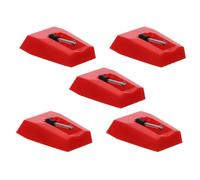 Artibetter 5pcs Aiguilles de Remplacement pour Stylet de Platine Vinyle en Plastique et Aluminium Rouge Installation Facile et Son Pur pour Lecteur Disque