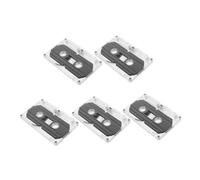 Artibetter 5pièces Lot de Cassettes Audio Vierges pour Enregistrement DIY Boîtier Transparent pour Musique Et Discours