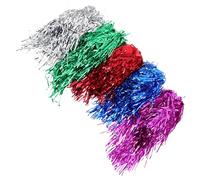 Artibetter 5pièces Perruques Colorées Pour Femmes Et Hommes Perruques De Mardi Gras Et Halloween Courtes Et Brillantes Lot De or Bleu Rouge Et Rose